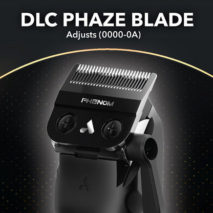 Andis 562312 Phenom Professional Corded/Cordless Hair Clipper, Adjustable Phaze Blade, Close Cutting, Gold