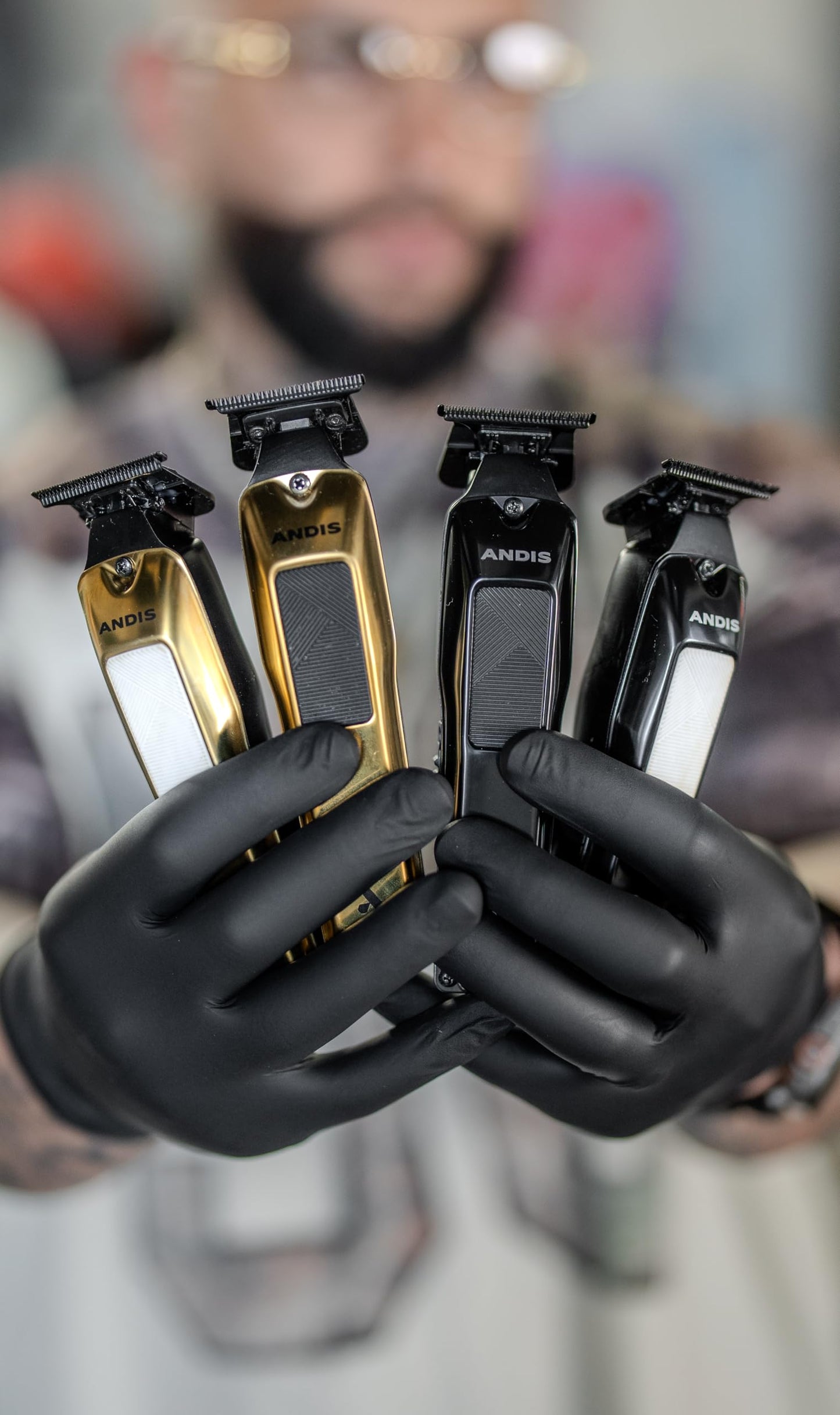 Andis 562312 Phenom Professional Corded/Cordless Hair Clipper, Adjustable Phaze Blade, Close Cutting, Gold
