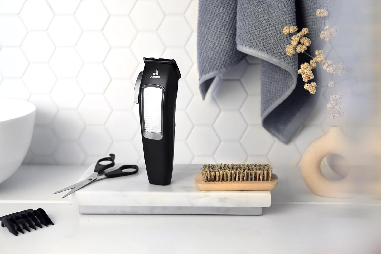 Andis 40000 inCRED Lithium-Ion Adjustable Blade Cordless Hair Clipper Kit, High Speed Motor, Compact and Quiet, Titanium Coated Stainless-Steel Blade, Black