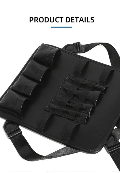 Professional Barber Multifunctional Tool Kit with Shoulder Strap Chest Bag Scissors Comb Bag Salon Home Hairdressing Tools