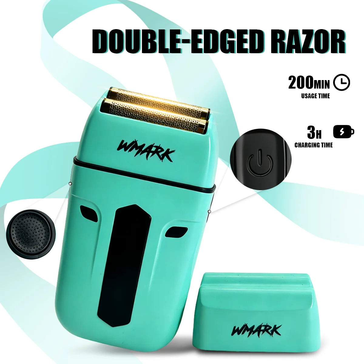 WMARK Professional Hair Clipper Shaver Hair Dryers and Spray Bottle Handheld 5 in 1 Barber KIT Gift Box Trimmer for Men NG-8637