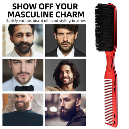 8 color Barber Beard Comb Two-sided Men's Shaving Hairdressing Hair Styling Tool