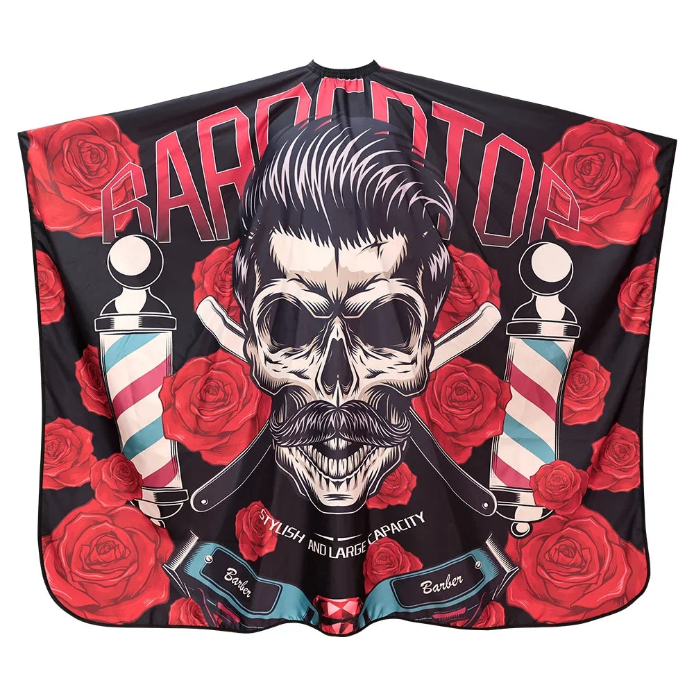 Barber Black Haircut Cloth Hairdresser Apron Hair Cut Cape Hairdress Gown Hairdressing Coat Barbershop Salon Accessory
