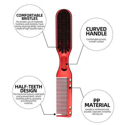 8 color Barber Beard Comb Two-sided Men's Shaving Hairdressing Hair Styling Tool