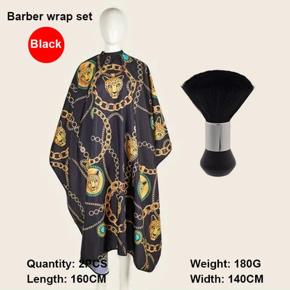 1/2/3pcs Professional Unisex Haircutting Kit  Anti-Stain Cape Durable Easy-Clean Cloth Apron Neck Duster Brush Barber shop tools