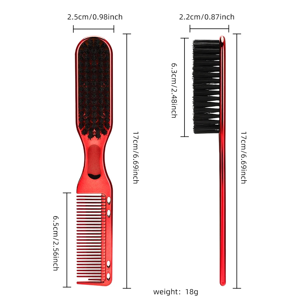 8 color Barber Beard Comb Two-sided Men's Shaving Hairdressing Hair Styling Tool