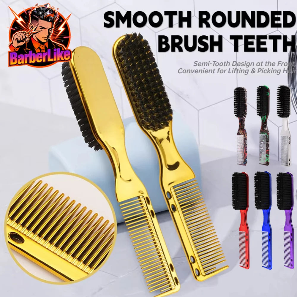 8 color Barber Beard Comb Two-sided Men's Shaving Hairdressing Hair Styling Tool