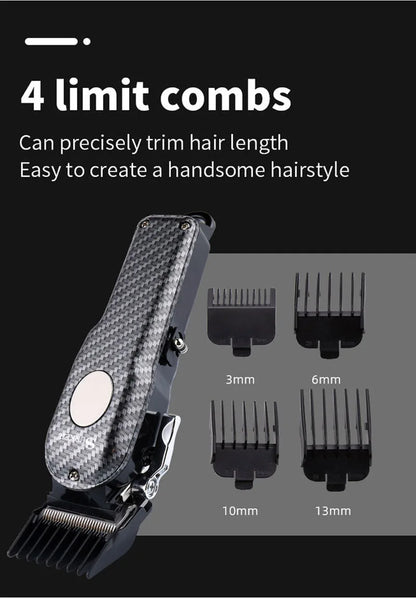 Powerful barber machine professional hair clipper men electric hair trimmer adjustable hair cutter machine rechargeable