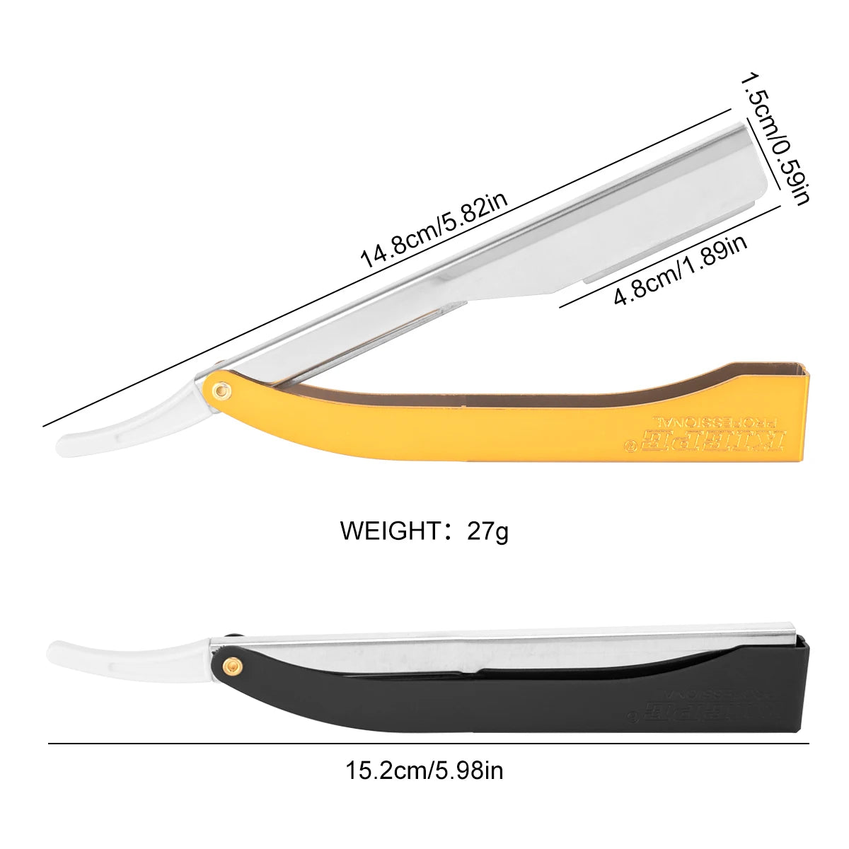 Professional Manual Barber Razor Haircut Shaving Tool Beard Eyebrow Trimming Blades Straight Edge for Hairdresser Depilation