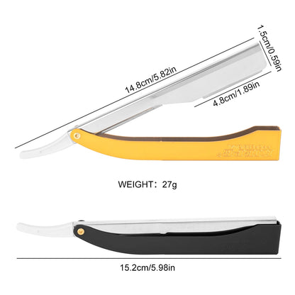 Professional Manual Barber Razor Haircut Shaving Tool Beard Eyebrow Trimming Blades Straight Edge for Hairdresser Depilation