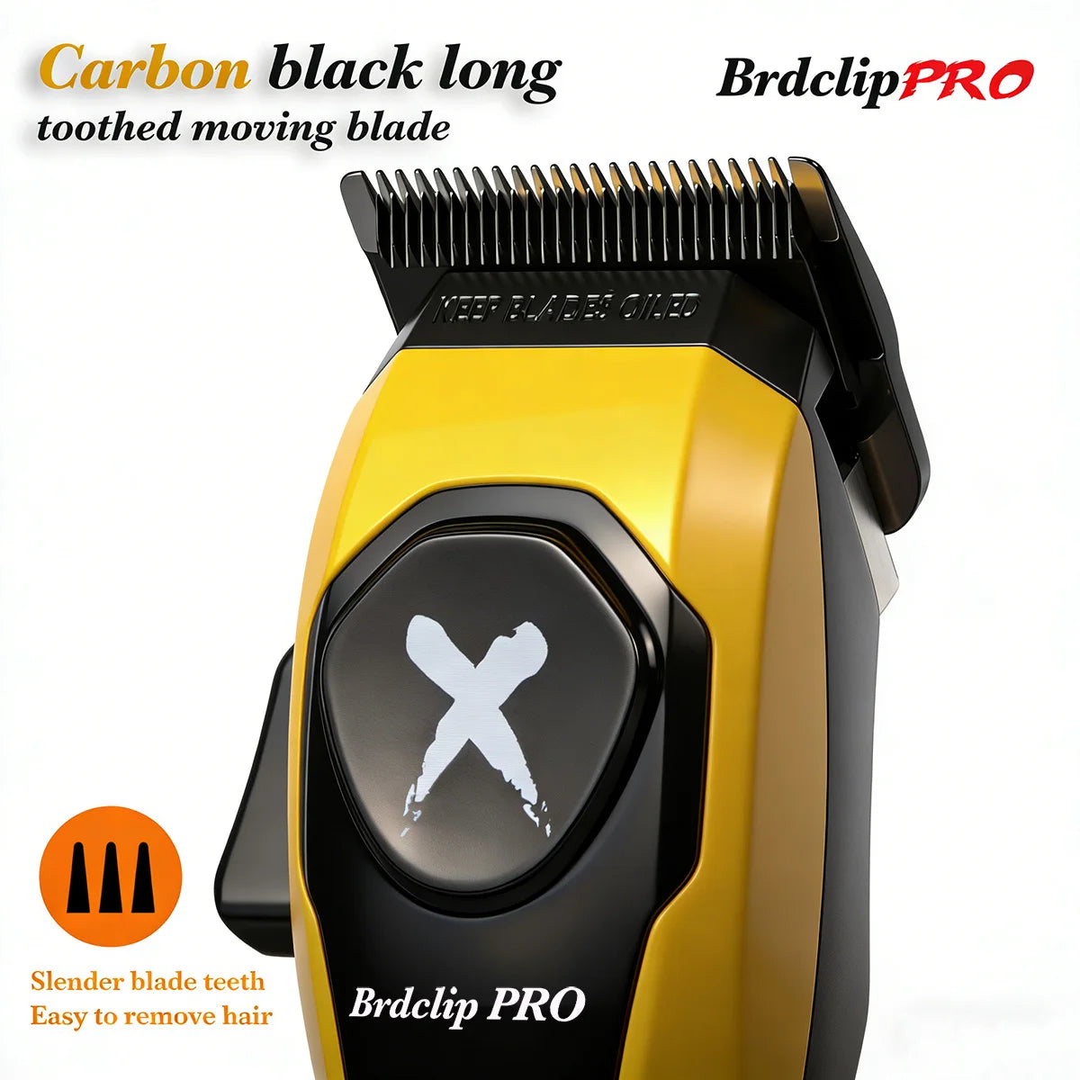 BRDCLIP Professional Hair Clippers Rechargeable Hair Trimmer Charging Base Haircut Machine DLC Blade Clippers For man BRD-619