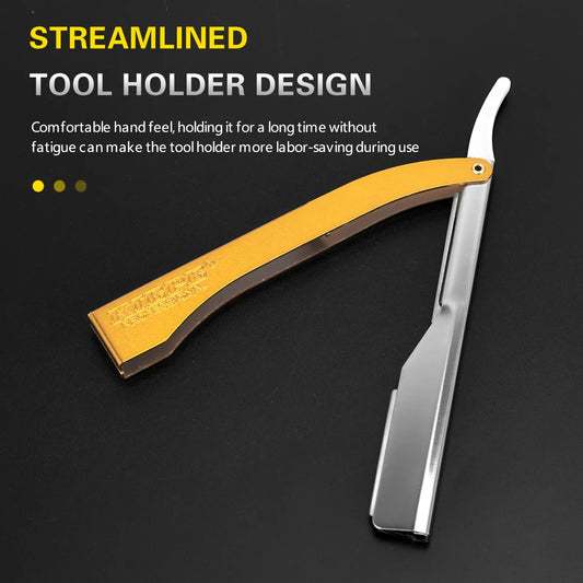 Professional Manual Barber Razor Haircut Shaving Tool Beard Eyebrow Trimming Blades Straight Edge for Hairdresser Depilation