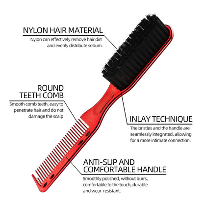 8 color Barber Beard Comb Two-sided Men's Shaving Hairdressing Hair Styling Tool