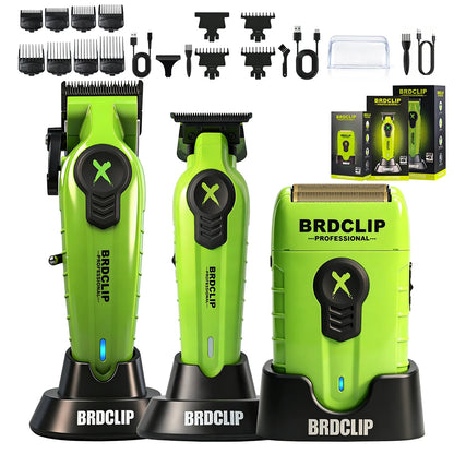 Professional Electric Hair Clipper Trimmer Shaver BRDCLIP X Series Set Gradient Salon Hair Styling Tool DLC Coated Fade Blade