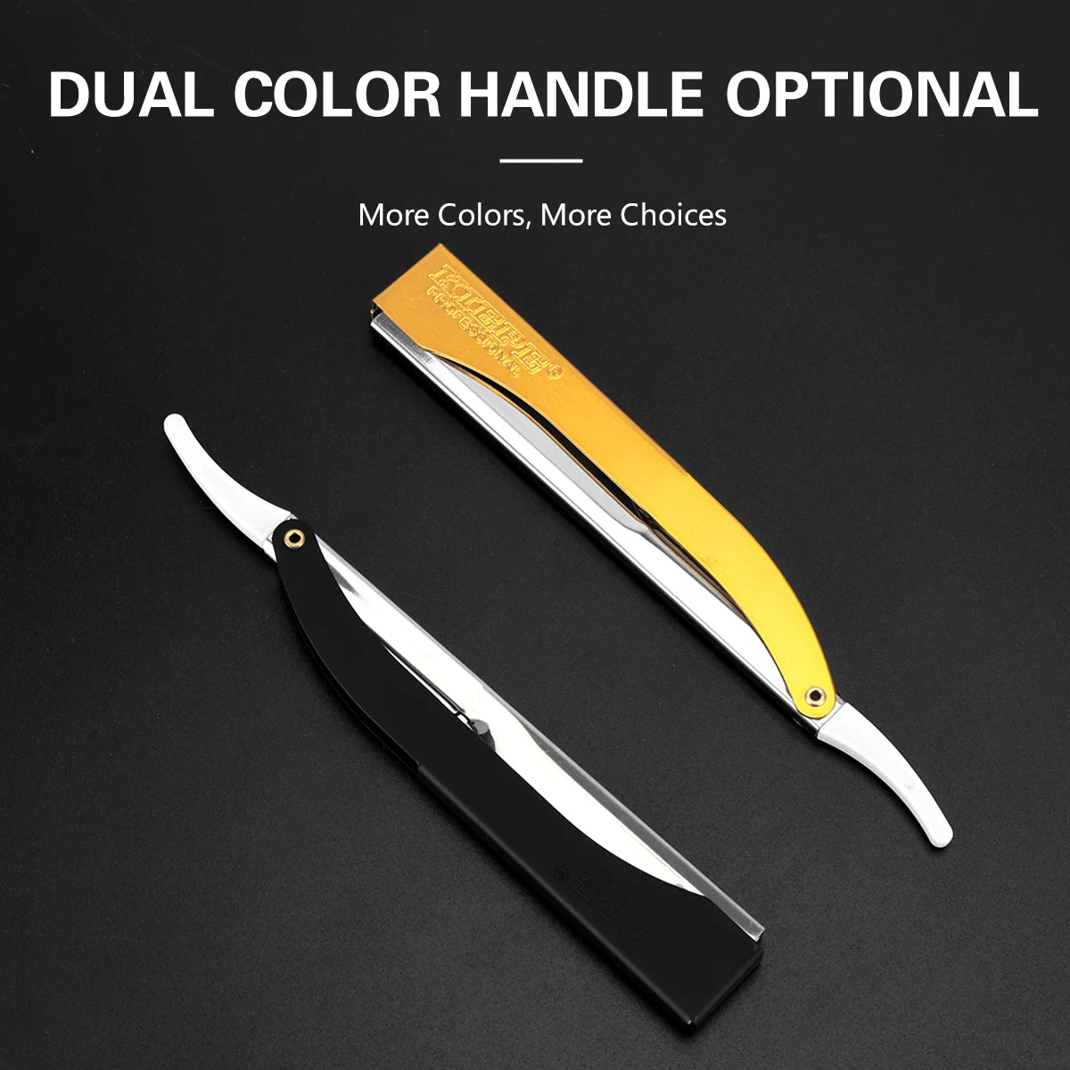 Professional Manual Barber Razor Haircut Shaving Tool Beard Eyebrow Trimming Blades Straight Edge for Hairdresser Depilation
