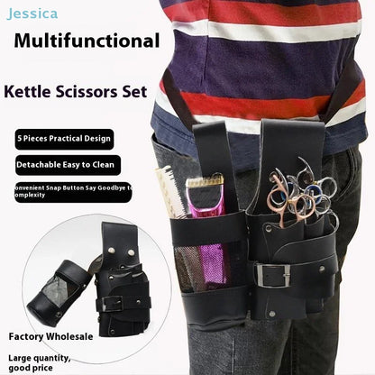 ♥Hairdressing Tool Storage Bag Hair Care Styling Tools Waist Pack With Removable Belt
