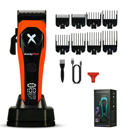 BRDCLIP Professional Hair Clippers Rechargeable Hair Trimmer Charging Base Haircut Machine DLC Blade Clippers For man BRD-619