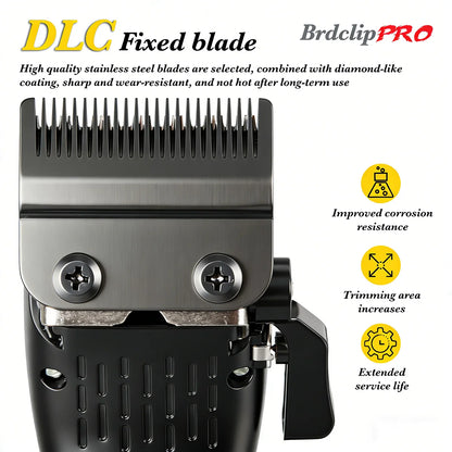 BRDCLIP Professional Hair Clippers Rechargeable Hair Trimmer Charging Base Haircut Machine DLC Blade Clippers For man BRD-619