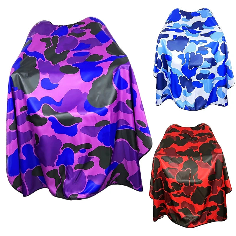 HOT! Barber Hairdresser Camouflage Aprons Anti Static Haircut Capes Professional Barbershop Waterproof Aprons Shawls Salon Tool