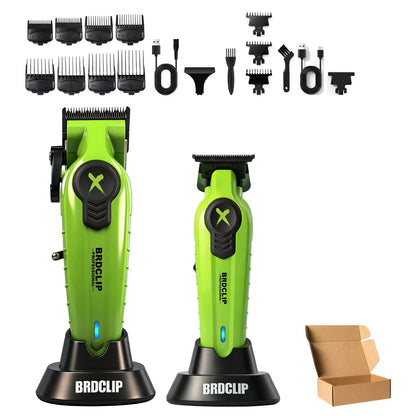 Professional Electric Hair Clipper Trimmer Shaver BRDCLIP X Series Set Gradient Salon Hair Styling Tool DLC Coated Fade Blade