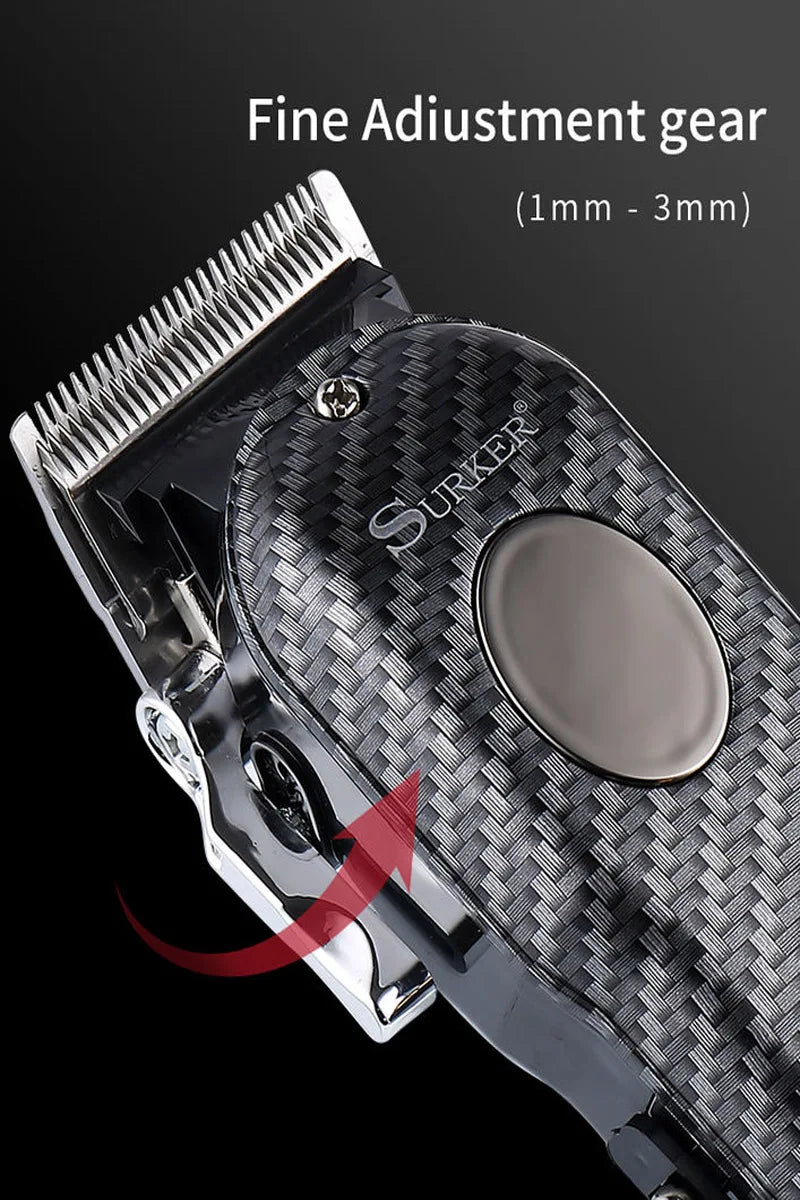 Powerful barber machine professional hair clipper men electric hair trimmer adjustable hair cutter machine rechargeable
