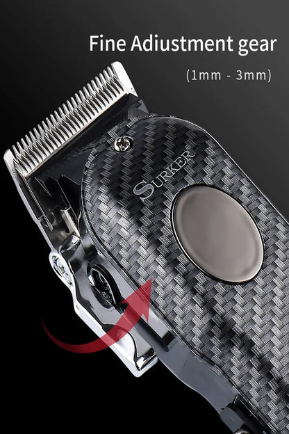 Powerful barber machine professional hair clipper men electric hair trimmer adjustable hair cutter machine rechargeable