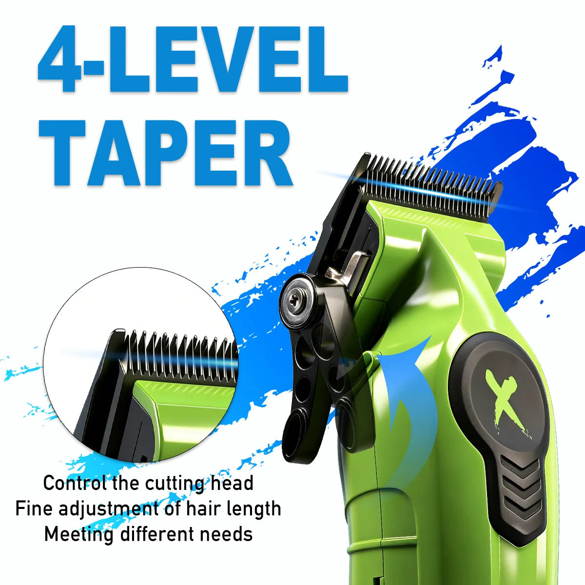 Professional Electric Hair Clipper Trimmer Shaver BRDCLIP X Series Set Gradient Salon Hair Styling Tool DLC Coated Fade Blade