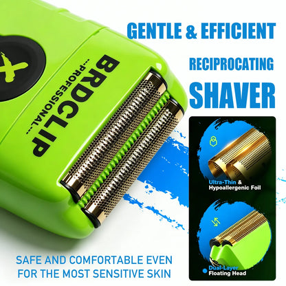 Professional Electric Hair Clipper Trimmer Shaver BRDCLIP X Series Set Gradient Salon Hair Styling Tool DLC Coated Fade Blade