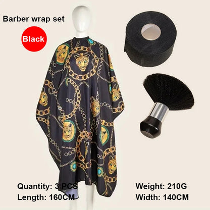 1/2/3pcs Professional Unisex Haircutting Kit  Anti-Stain Cape Durable Easy-Clean Cloth Apron Neck Duster Brush Barber shop tools
