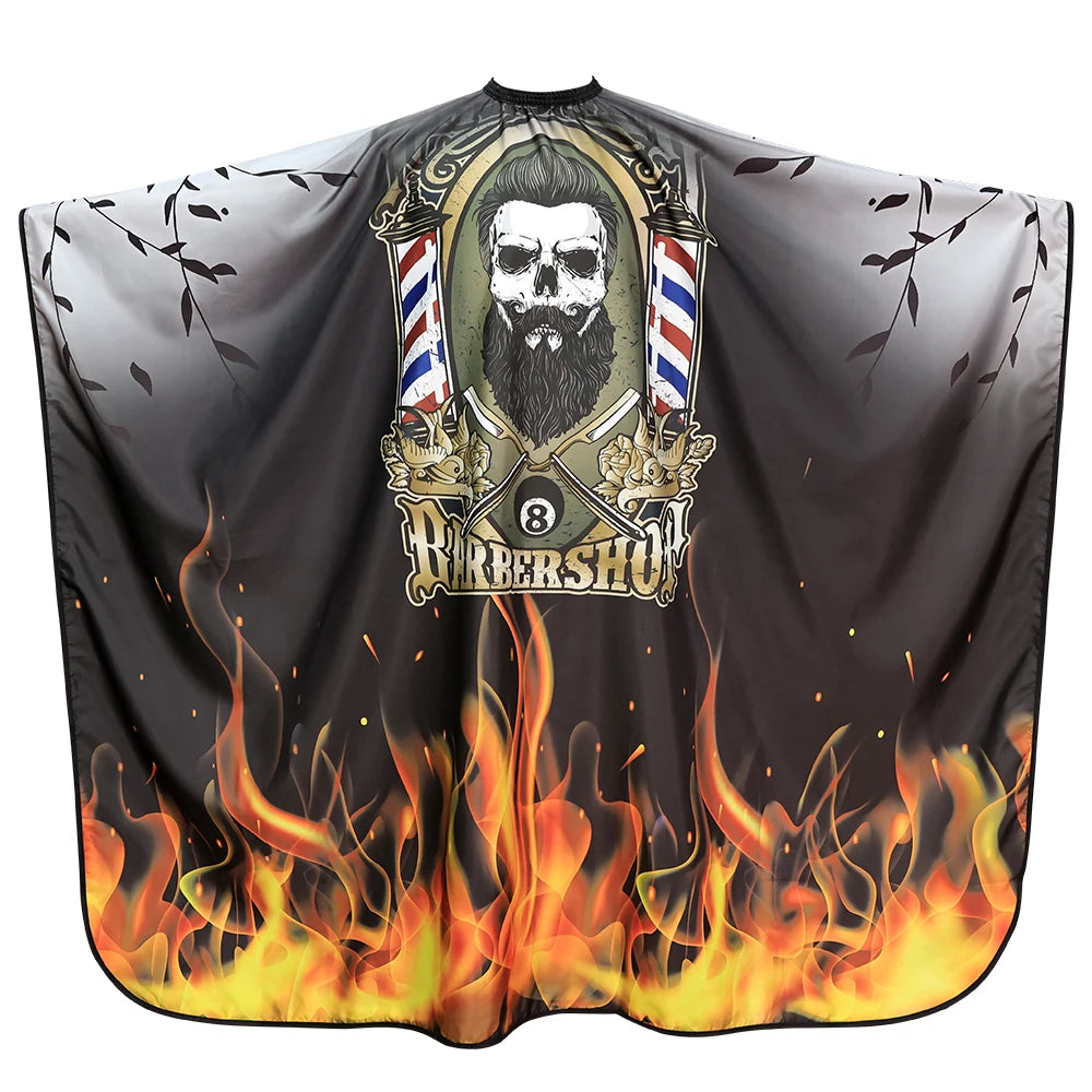 Barber Black Haircut Cloth Hairdresser Apron Hair Cut Cape Hairdress Gown Hairdressing Coat Barbershop Salon Accessory