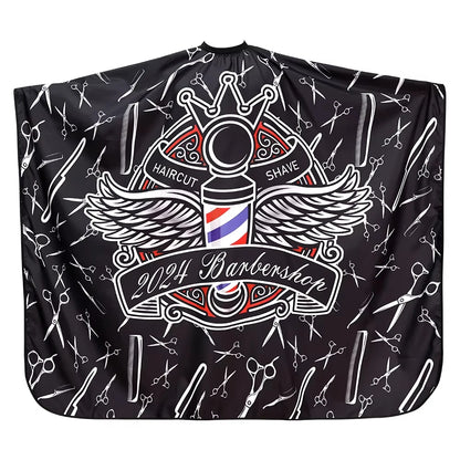 Barber Black Haircut Cloth Hairdresser Apron Hair Cut Cape Hairdress Gown Hairdressing Coat Barbershop Salon Accessory