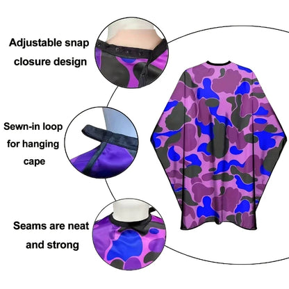 HOT! Barber Hairdresser Camouflage Aprons Anti Static Haircut Capes Professional Barbershop Waterproof Aprons Shawls Salon Tool
