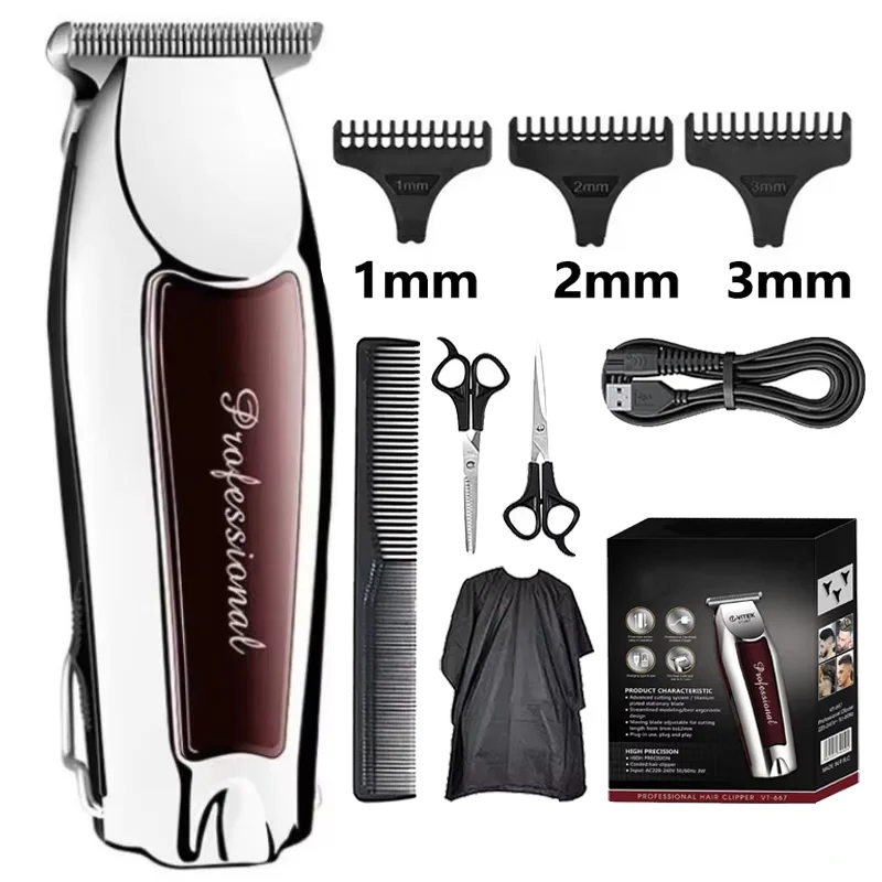 Hair Clipper Hair Trimmer Hair Clipper Professional Barber Trimmer Electric Shaver Hair Cutting Machine Rechargeable Trimmer Men