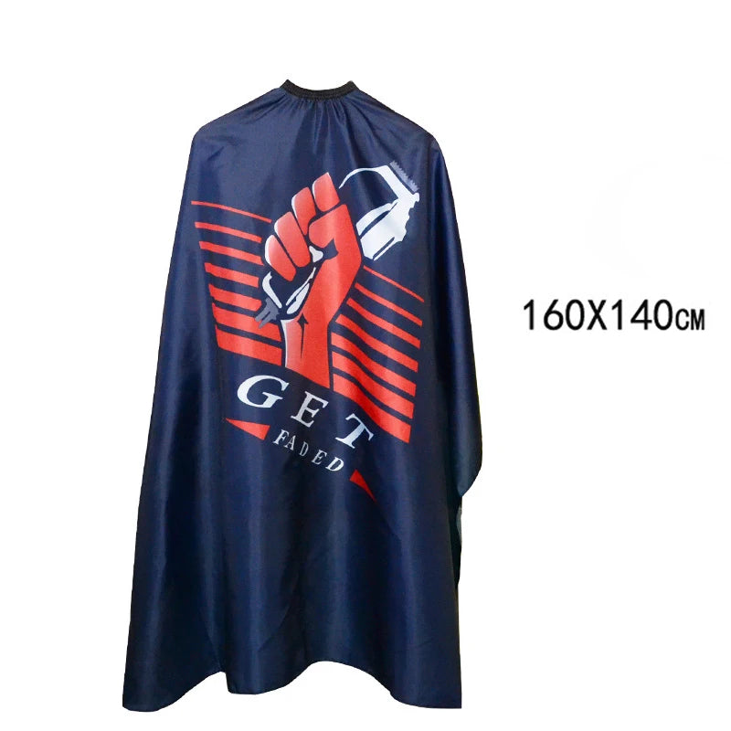 Hairdressing Coth Pattern Cutting Hair Waterproof Cloth Salon Barber Cape Professional Hair Stylist Retro Aprons Haircut Cape