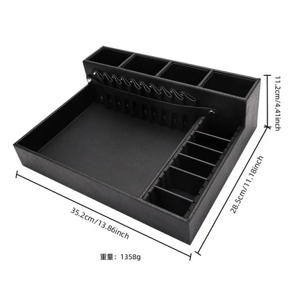 Barber Clipper Tray Haircut Tools Keeper Salon Clipper Organizer Hair Trimmer Holder Electric Hair Clipper Comb Tray Desktop