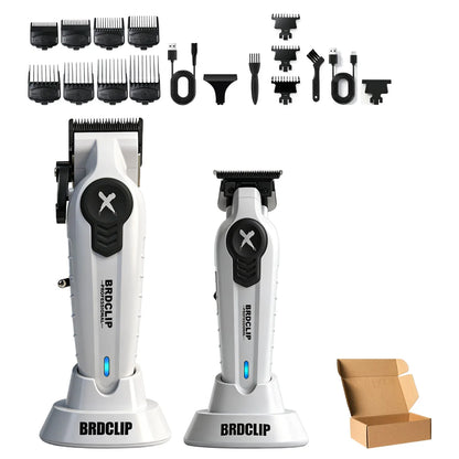 Professional Electric Hair Clipper Trimmer Shaver BRDCLIP X Series Set Gradient Salon Hair Styling Tool DLC Coated Fade Blade