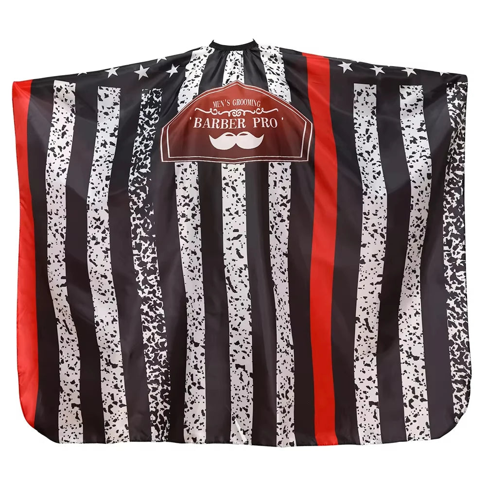 Barber Black Haircut Cloth Hairdresser Apron Hair Cut Cape Hairdress Gown Hairdressing Coat Barbershop Salon Accessory