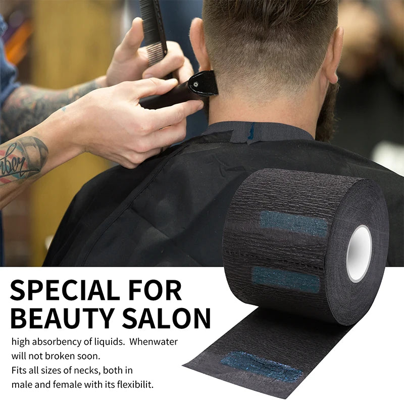Professional 1/5 Volume Barber Neck Paper Disposable Hair Muffler Collar for Salon Hairdressing Accessories