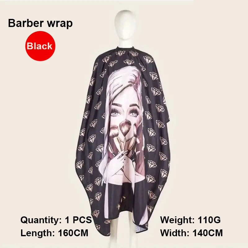 1/2/3pcs Professional Unisex Haircutting Kit  Anti-Stain Cape Durable Easy-Clean Cloth Apron Neck Duster Brush Barber shop tools