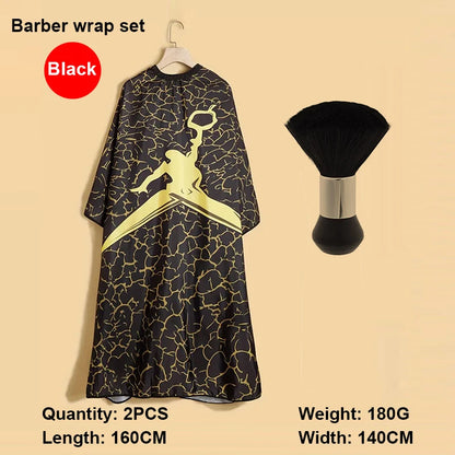1/2/3pcs Professional Unisex Haircutting Kit  Anti-Stain Cape Durable Easy-Clean Cloth Apron Neck Duster Brush Barber shop tools