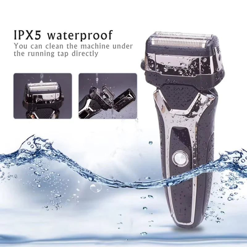 Surker Electric Shaver for Men Rechargeable Intelligent Washable Digital LCD