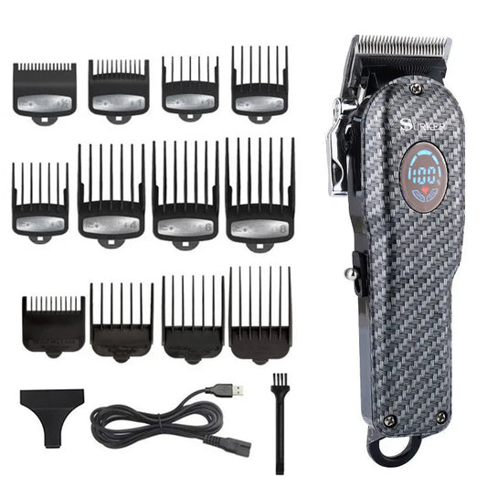 Powerful barber machine professional hair clipper men electric hair trimmer adjustable hair cutter machine rechargeable