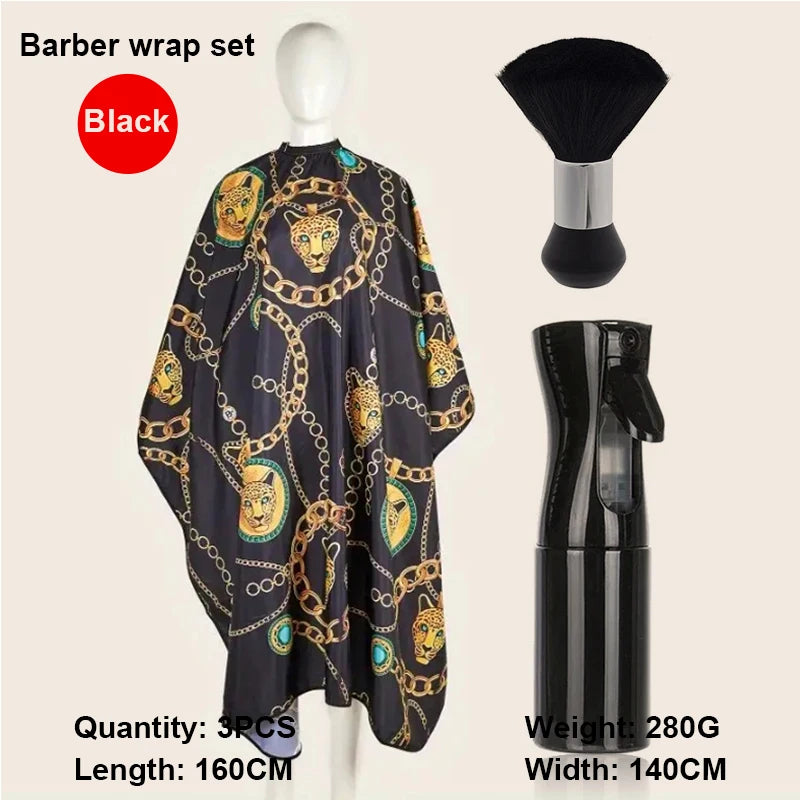 1/2/3pcs Professional Unisex Haircutting Kit  Anti-Stain Cape Durable Easy-Clean Cloth Apron Neck Duster Brush Barber shop tools
