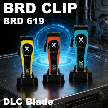 BRDCLIP Professional Hair Clippers Rechargeable Hair Trimmer Charging Base Haircut Machine DLC Blade Clippers For man BRD-619