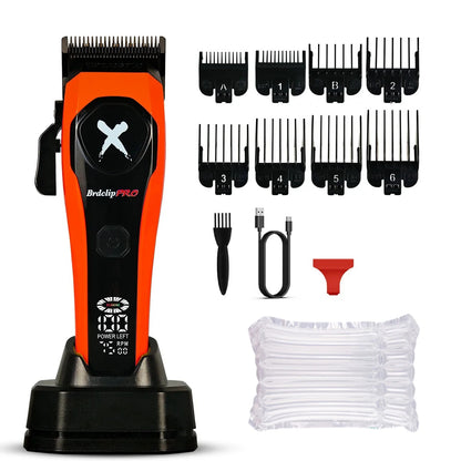 BRDCLIP Professional Hair Clippers Rechargeable Hair Trimmer Charging Base Haircut Machine DLC Blade Clippers For man BRD-619
