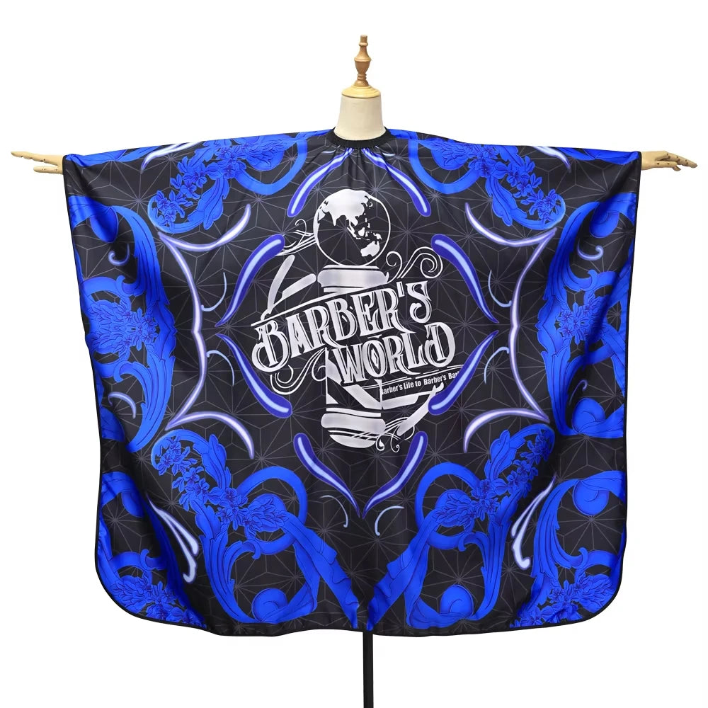 Barber Black Haircut Cloth Hairdresser Apron Hair Cut Cape Hairdress Gown Hairdressing Coat Barbershop Salon Accessory