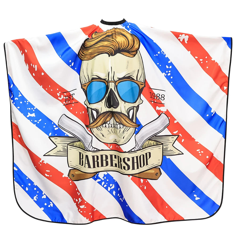 Barber Black Haircut Cloth Hairdresser Apron Hair Cut Cape Hairdress Gown Hairdressing Coat Barbershop Salon Accessory