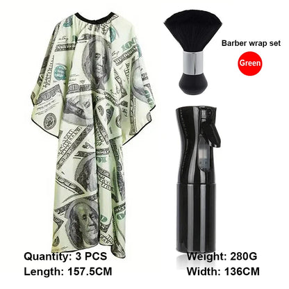1/2/3pcs Professional Unisex Haircutting Kit  Anti-Stain Cape Durable Easy-Clean Cloth Apron Neck Duster Brush Barber shop tools