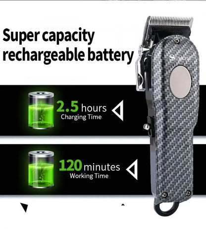 Powerful barber machine professional hair clipper men electric hair trimmer adjustable hair cutter machine rechargeable