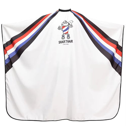 Barber Black Haircut Cloth Hairdresser Apron Hair Cut Cape Hairdress Gown Hairdressing Coat Barbershop Salon Accessory